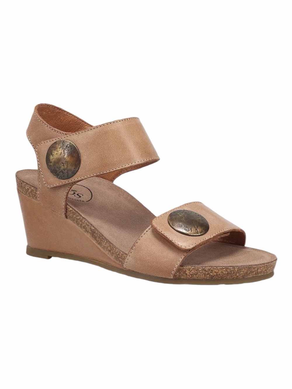 Taos Carousel Leather Wedge Sandal Size 40 US 9-9.5